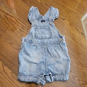 GAP Blue Denim Overalls with Relaxed Fit